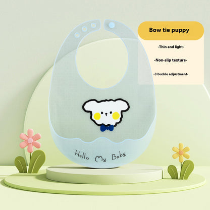 Baby Food Silicon Pinny Bib