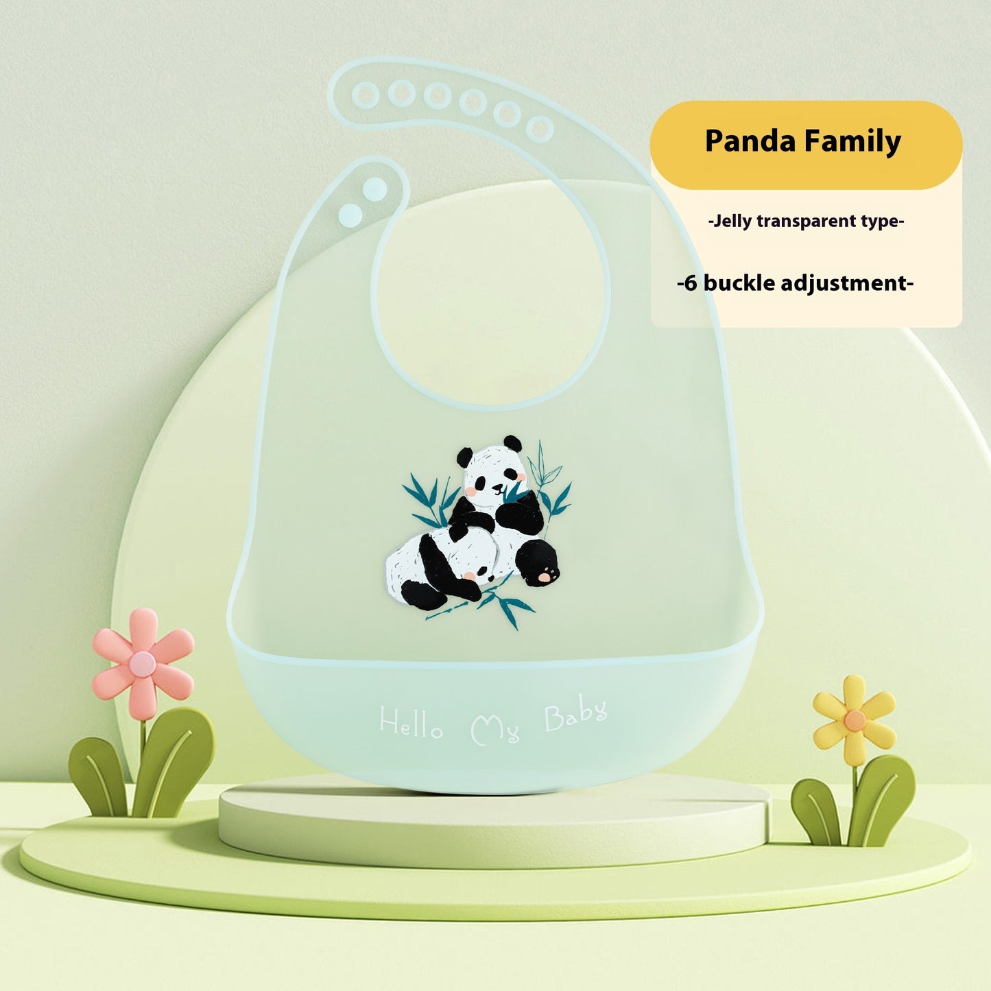 Baby Food Silicon Pinny Bib