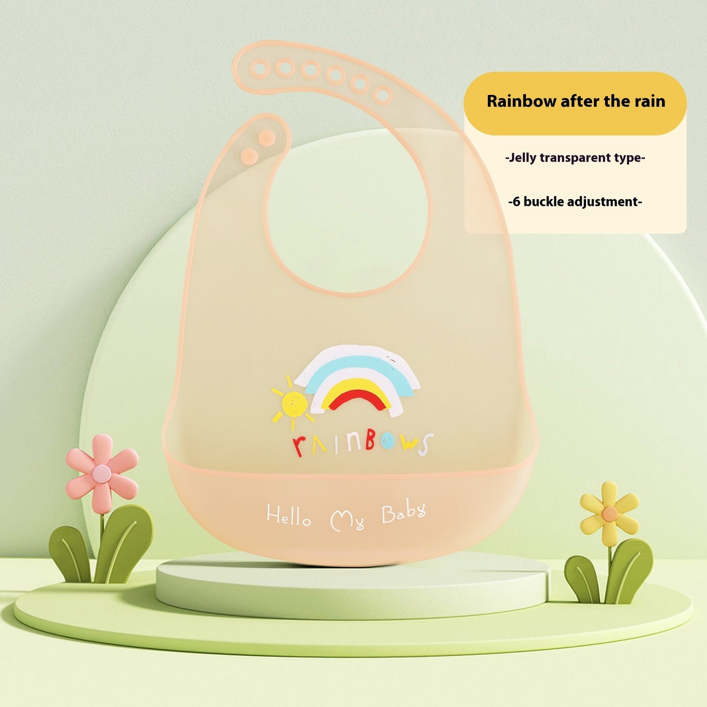 Baby Food Silicon Pinny Bib