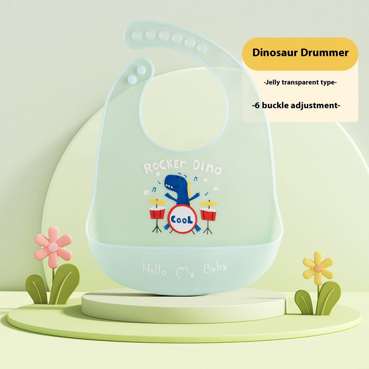 Baby Food Silicon Pinny Bib