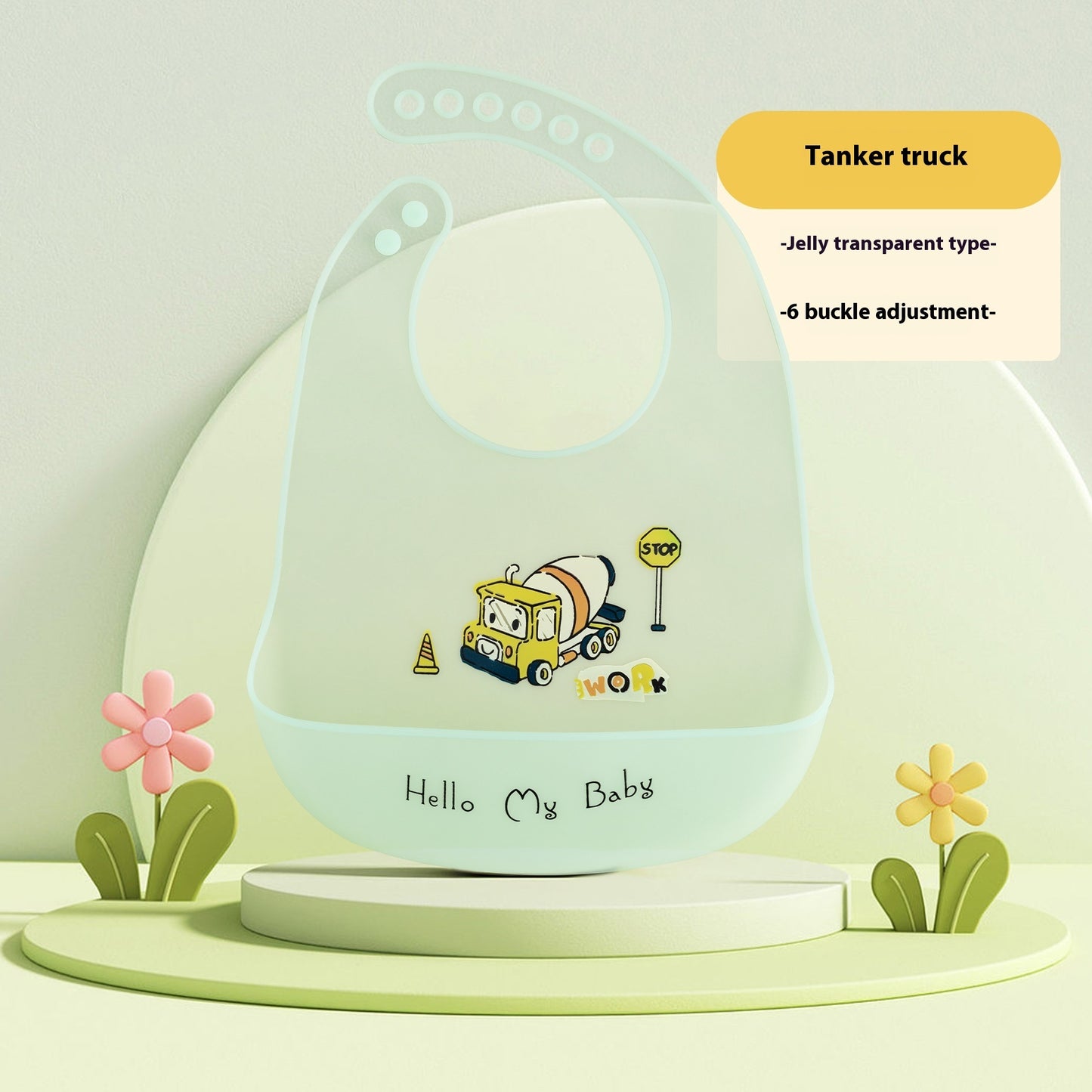 Baby Food Silicon Pinny Bib