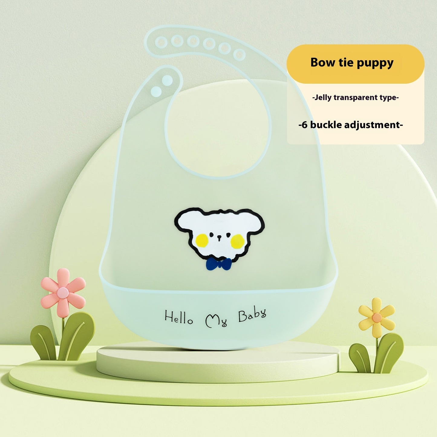 Baby Food Silicon Pinny Bib
