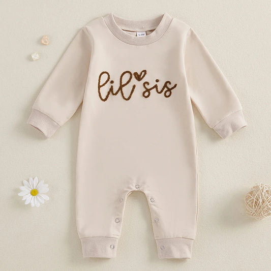 Baby Girl Simple  Sister Onesie
